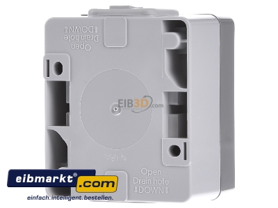 Back view Siemens Indus.Sector 5TA4711 Off switch 1-pole surface mounted grey 
