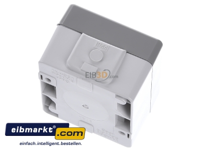 Top rear view Siemens Indus.Sector 5TA4711 Off switch 1-pole surface mounted grey 
