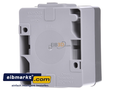 Back view Siemens Indus.Sector 5TA4710 Two-way switch surface mounted grey

