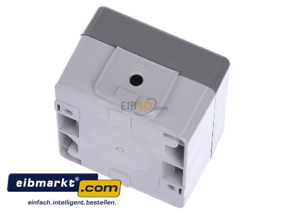 Top rear view Siemens Indus.Sector 5TA4710 Two-way switch surface mounted grey
