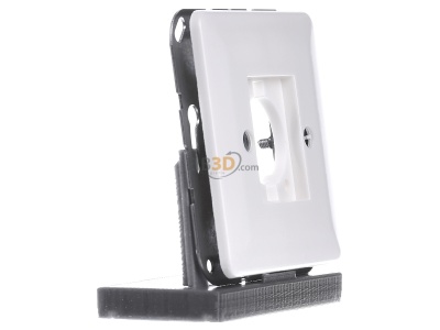 Ansicht links Jung CD 568-1 WW Abdeckung aws f�r Steckverbinder 