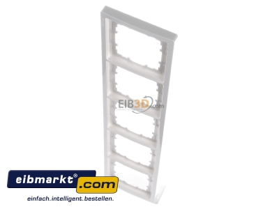 View up front Siemens Indus.Sector 5TG1325 Frame 5-gang white 
