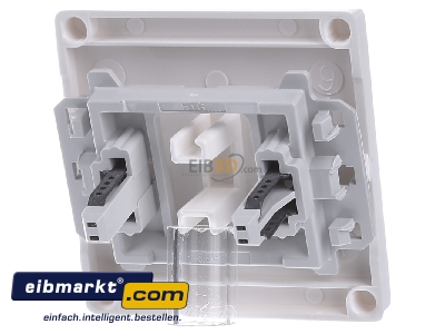 Back view Siemens Indus.Sector 5TG6201 Cover plate for switch/push button white
