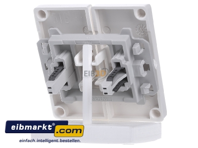 Back view Siemens Indus.Sector 5TG6214 Cover plate for switch/push button white
