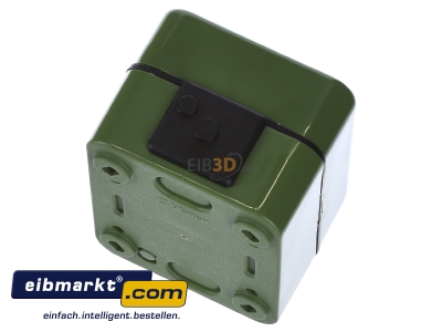 Top rear view Merten 370677 Two-way switch surface mounted green
