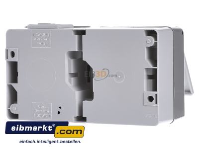 Back view Siemens Indus.Sector 5UB4722 Socket outlet protective contact grey - 
