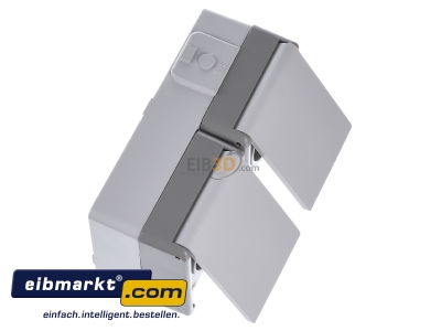 View top left Siemens Indus.Sector 5UB4722 Socket outlet protective contact grey - 
