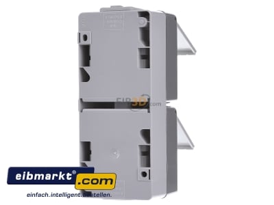 Back view Siemens Indus.Sector 5UB4723 Socket outlet protective contact grey
