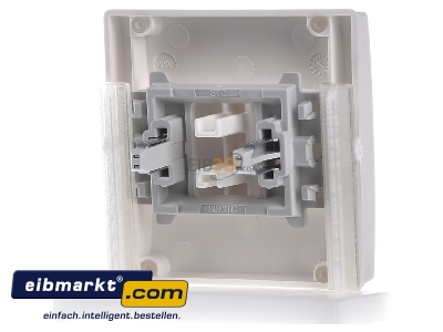 Back view Siemens Indus.Sector 5TG7141 Cover plate for switch/push button white 
