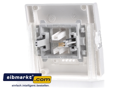 Back view Siemens Indus.Sector 5TG7155 Cover plate for switch/push button white 
