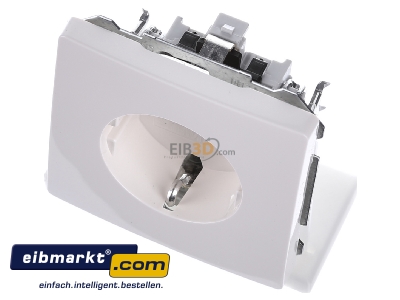 View up front Siemens Indus.Sector 5UB1853 Socket outlet protective contact white - 
