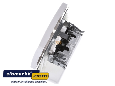 View top right Siemens Indus.Sector 5UB1855 Socket outlet protective contact white 
