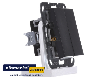 View on the left Gira 012528 Series switch flush mounted anthracite
