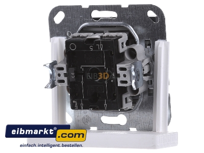 Back view Gira 012528 Series switch flush mounted anthracite
