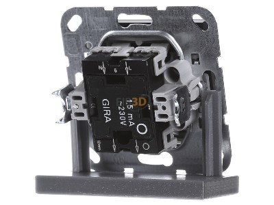 Back view Gira 013628 3-way switch (alternating switch) 13628
