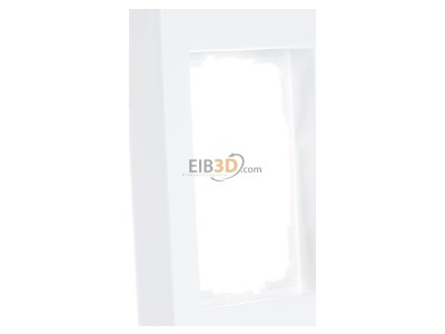 View on the left Gira 021122 Cover frame unbreakable, 1-fold, pure white, 
