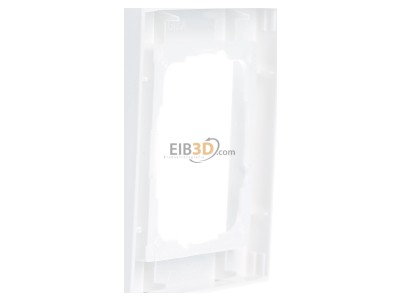 View on the right Gira 021122 Cover frame unbreakable, 1-fold, pure white, 
