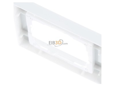 Top rear view Gira 021122 Cover frame unbreakable, 1-fold, pure white, 
