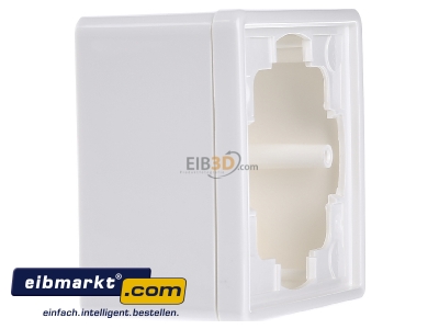 View on the left Gira 006140 Surface mounted housing 1-gang white
