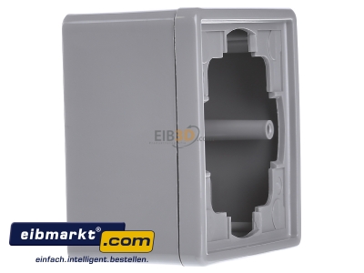 View on the left Gira 006142 Surface mounted housing 1-gang grey
