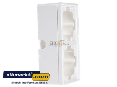 View on the left Gira 006240 Surface mounted housing 2-gang white
