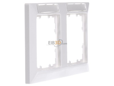 View on the left Siemens 5TG2552-1 Frame 2-gang white 
