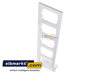 View up front Siemens Indus.Sector 5TG2555-0 Frame 5-gang white
