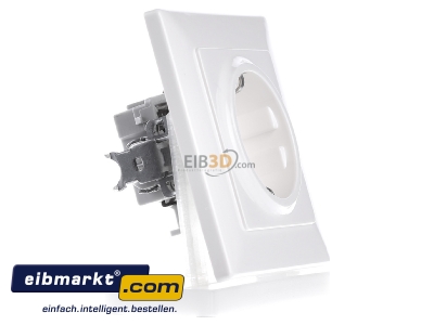 View on the left Siemens Indus.Sector 5UB1580 Socket outlet protective contact white 
