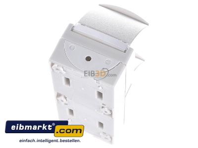 Top rear view Busch-Jaeger 20-02 EWN-54 Socket outlet protective contact white 
