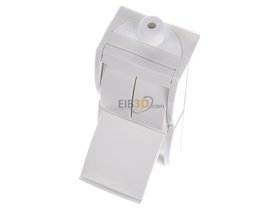 View up front Busch Jaeger 2601/5/20EW-54-503 Combination switch/wall socket outlet 
