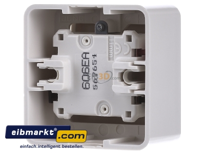Back view Jung 606 A Two-way switch surface mounted
