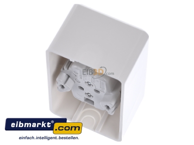 Top rear view Jung 6020 A WW Socket outlet protective contact white
