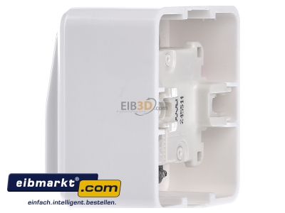 View on the right Jung 605 A WW Series switch surface mounted white 
