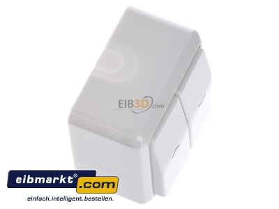 Ansicht oben links Jung 609 VA WW Jalousie-Wippschalter aws 10AX 250V Sch.1-pol. 