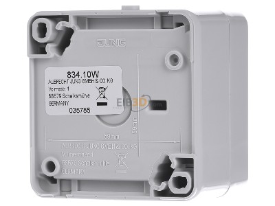 Ansicht hinten Jung 834.10 W Jalousie-Drehschalter 10AX 250V 1-pol. 