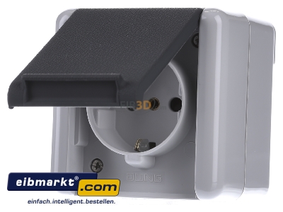 Frontansicht Jung 820 KIW SCHUKO-Steckdose 16A 250V 