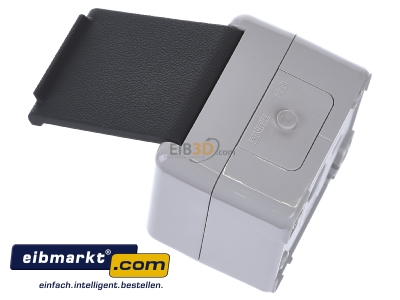 Ansicht oben rechts Jung 820 KIW SCHUKO-Steckdose 16A 250V 