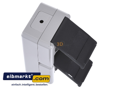 Ansicht oben links Jung 822 NAW SCHUKO-Steckdose 2-fach 16A 250V 