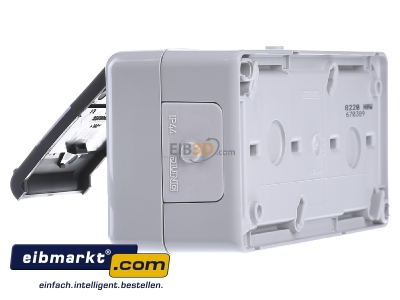 Ansicht rechts Jung 8220 NAW SCHUKO-Steckdose 2-fach 16A 250V 
