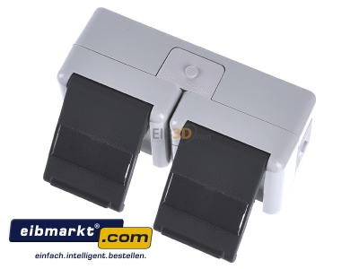 Ansicht oben vorne Jung 8220 NAW SCHUKO-Steckdose 2-fach 16A 250V 