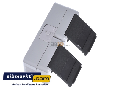 Ansicht oben links Jung 8220 NAW SCHUKO-Steckdose 2-fach 16A 250V 