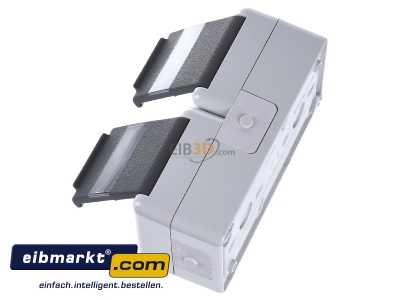Ansicht oben rechts Jung 8220 NAW SCHUKO-Steckdose 2-fach 16A 250V 