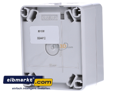 Ansicht hinten Jung 8015 W Schaltuhr max.15 Minuten 