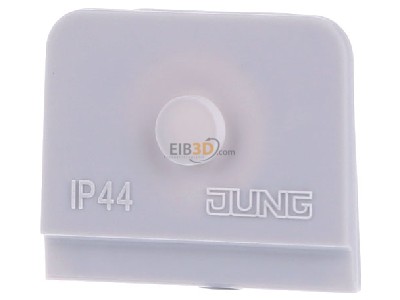 Front view Jung 890 Cable entry closed grey 
