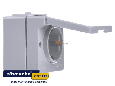 Ansicht links Jung 620 WX SCHUKO-Steckdose 16A 250V 