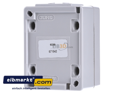 Ansicht hinten Jung 603 W Wippschalter Aus 3-pol. 