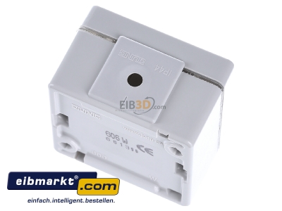 Top rear view Jung 606 W Two-way switch surface mounted grey 
