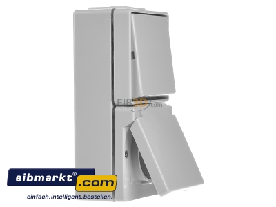 Ansicht links Jung 676 W SCHUKO-Steckdose 16A 250V 
