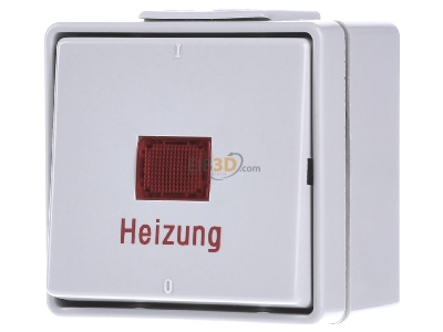 Frontansicht Jung 602 HW Heizung Notschalter Aus 2-pol. 