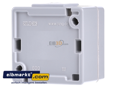 Ansicht hinten Jung 637-14 W Lichtsignal o.Haube E14 Gewinde 